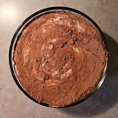A picture of Tiramasu overnight oats.