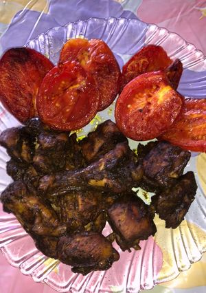 عکسی از دستور جوجه ماهیتابه ای تریاکی (ترش مزه)