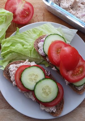 Foto resep Tuna Yogurt Sandwich #diet