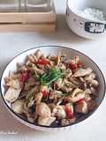 Tumis Ayam Jamur Shimeji