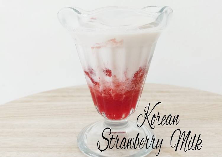 Korean Strawberry Milk