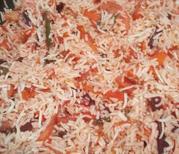 The New Way Prepare Recipe Vegetable pink pulav Savory Delicious