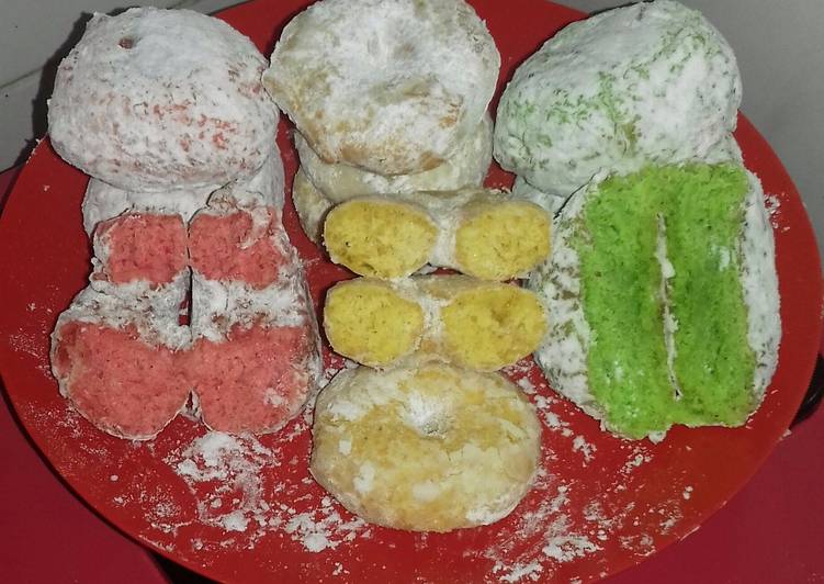 Donat oatmeal warna-warni