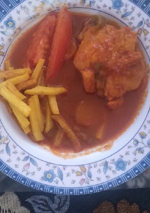 عکسی از دستور خورشت فلفل دلمه و هویج