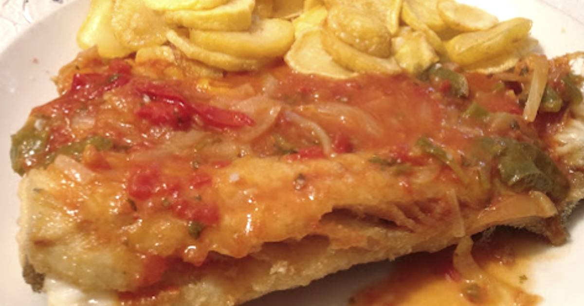 Bacalhau com Cebolada e Pimentos Receita por Augusto - Cookpad