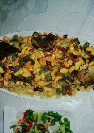 صورة لوصفة رز بالخلطة على الطريقة الليبية