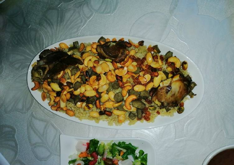 رز بالخلطة على الطريقة الليبية