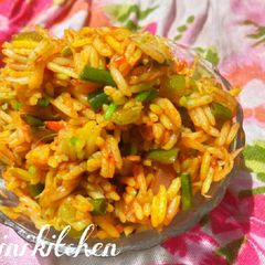 A picture of Schezuan Fried Rice.