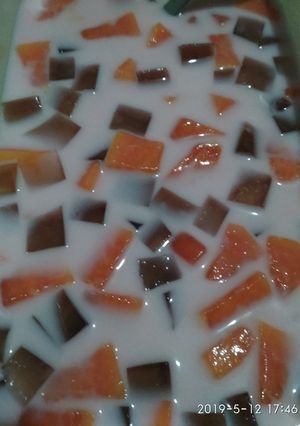 Foto resep Es buah pepaya simpel #Siap Ramadhan