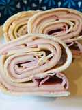 Ham and Swiss Cheese Spicy Pinwheels