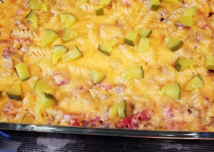 Simple Way to Make Super Quick Homemade Cheeseburger Casserole