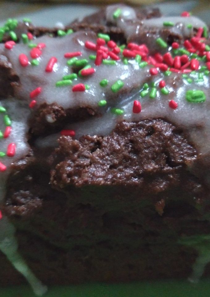 Una foto de Budín de chocolate y vino tinto