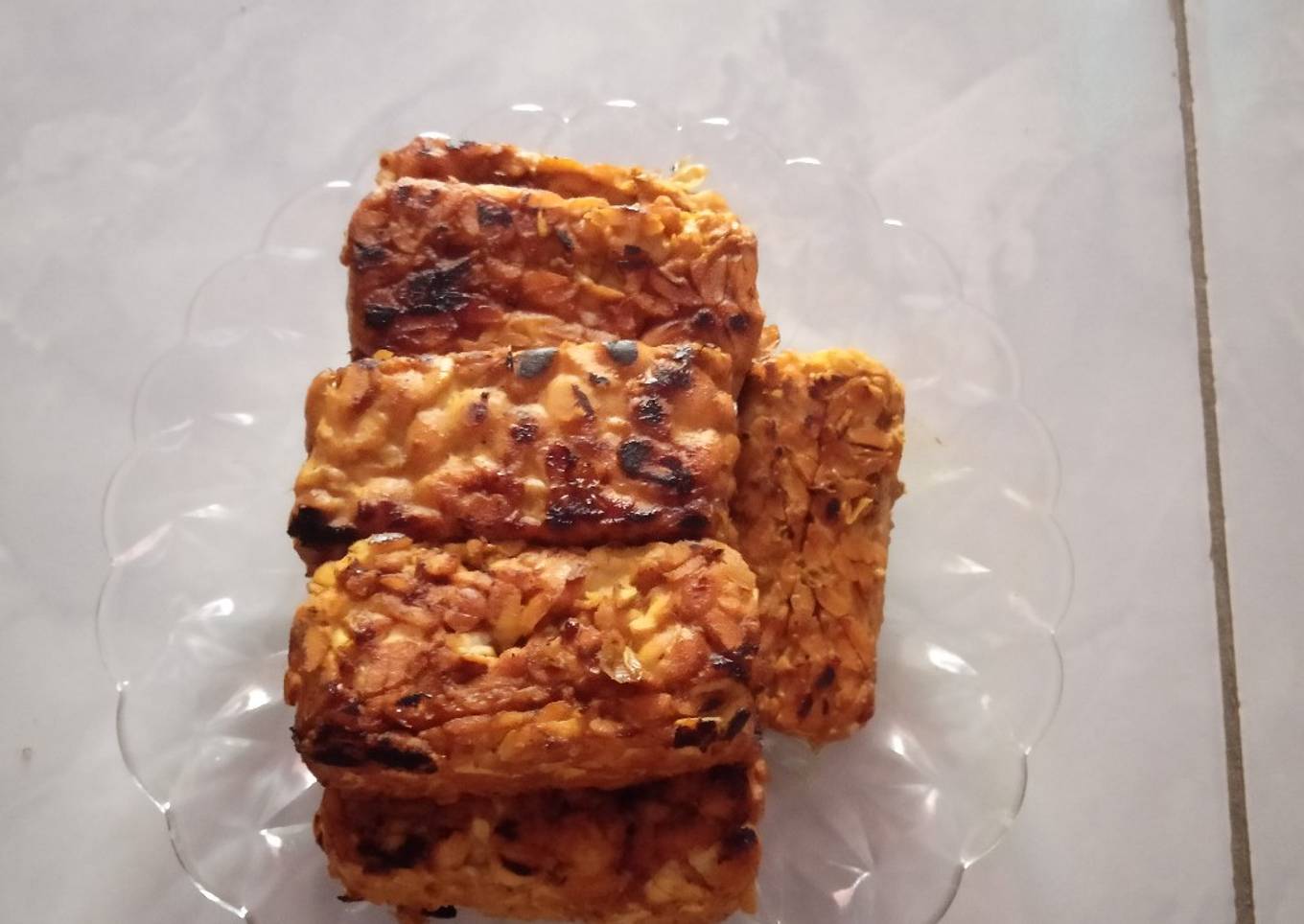 Tempe bakar madu teflon