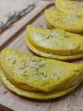 🌿''Mini omelette'' au tofu soyeux et chèvre (sans œuf)