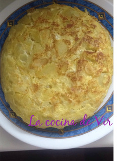 Una foto de Tortilla de patatas saludable al microondas