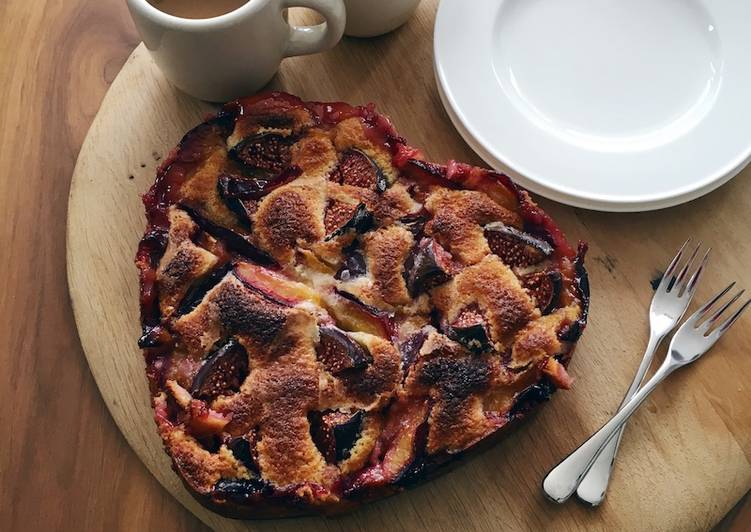 Step-by-Step Guide to Make Homemade Plum, fig and almond cake