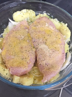 Una foto de Pechuga con costra al horno