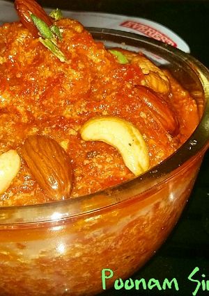 A picture of Gajar ka halwa.