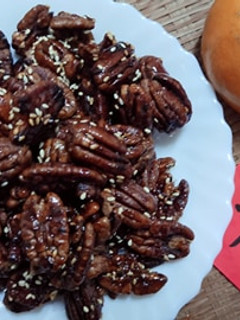 自製琥珀核桃小零嘴 的食譜成品照片