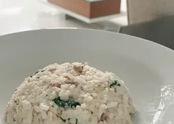 Mudah Cepat Memasak Beef &amp;amp; spinach risotto Enak Bergizi