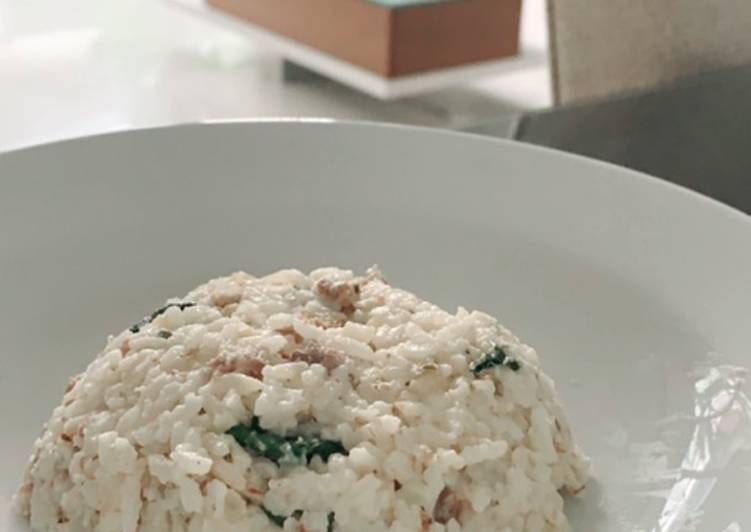 Beef & spinach risotto