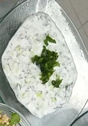 صورة لوصفة سلطه الخيار باللبن 👩🏻‍🍳❤️