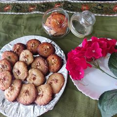 Flour basan semolina nankhatai A picture of Flour basan semolina nankhatai.