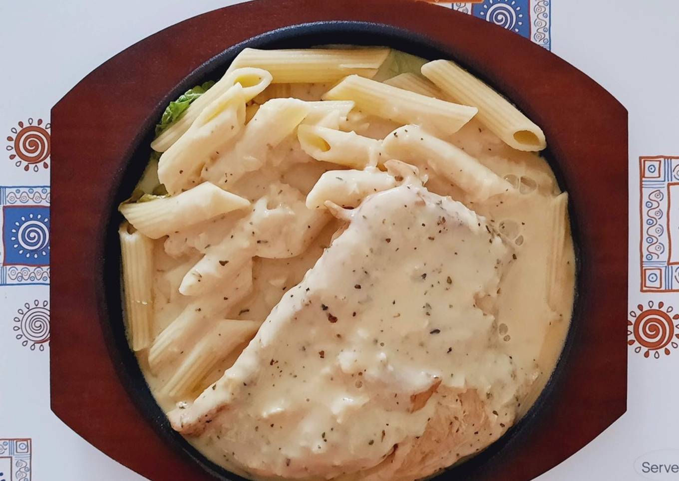 Chicken in creamy sauce