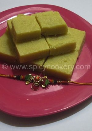 A picture of Mysore pak.