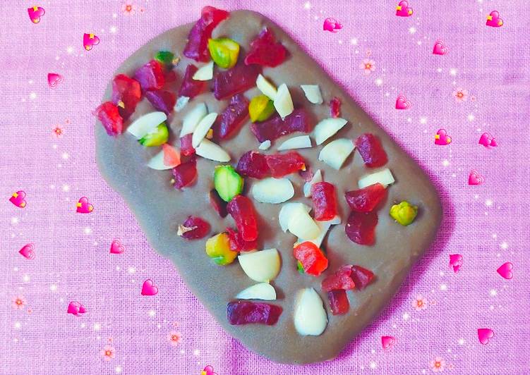 Simple Way to Prepare Homemade Fruit n Nut Chocolate bar