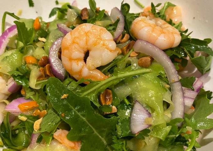 Ini dia! Bagaimana cara buat Thai Prawn salad yang sempurna