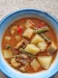 Sayur asem terong pepaya muda