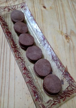 Una foto de Alfajores Sable de Chocolate