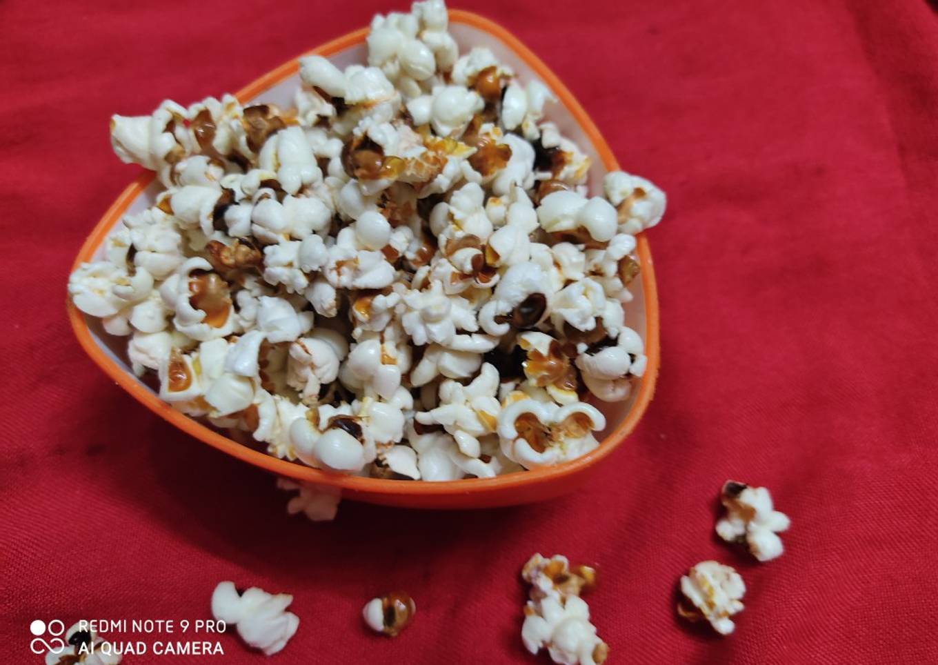 Salted popcorn