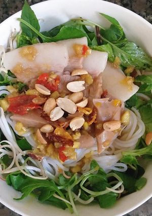 Hình của món Bún mắm nêm Đà Nẵng.