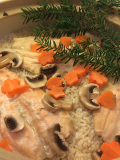 A picture of Cooked Rice Flavoured with Rainbow Trout by Coozy Life.