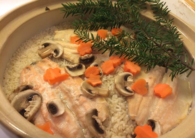 Cooked Rice Flavoured with Rainbow Trout by Coozy Life