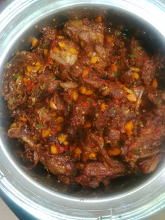 A picture of Peppered chicken 🍗.