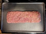 A picture of smoked meatloaf