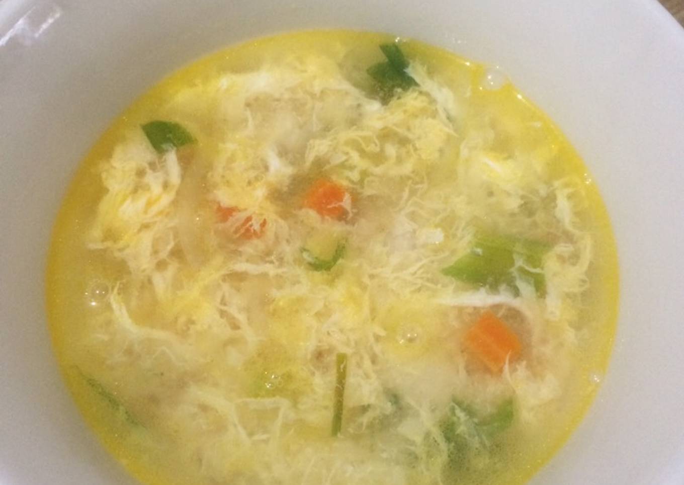 Sup ayam telur