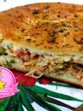 Torta de sobras de arroz e frango