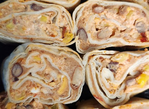 A picture of Loaded Mexican Tortilla Pinwheels.