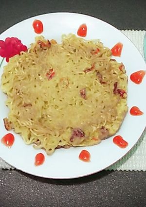 Foto resep Dadar Mie Instant Crunchy