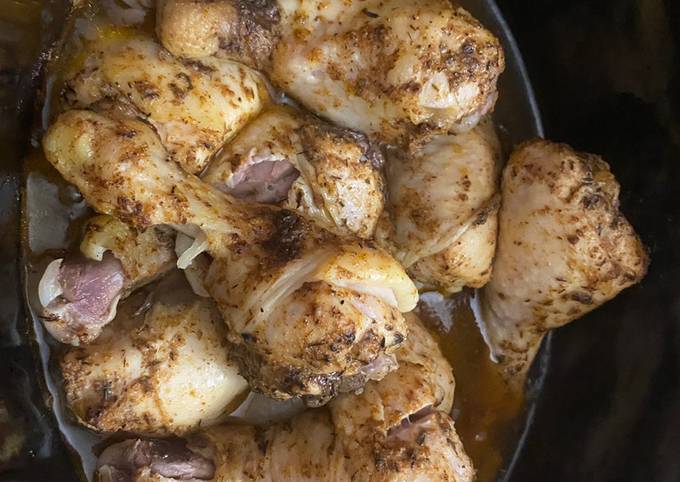 Slow Cooked Tangy Chicken Legs