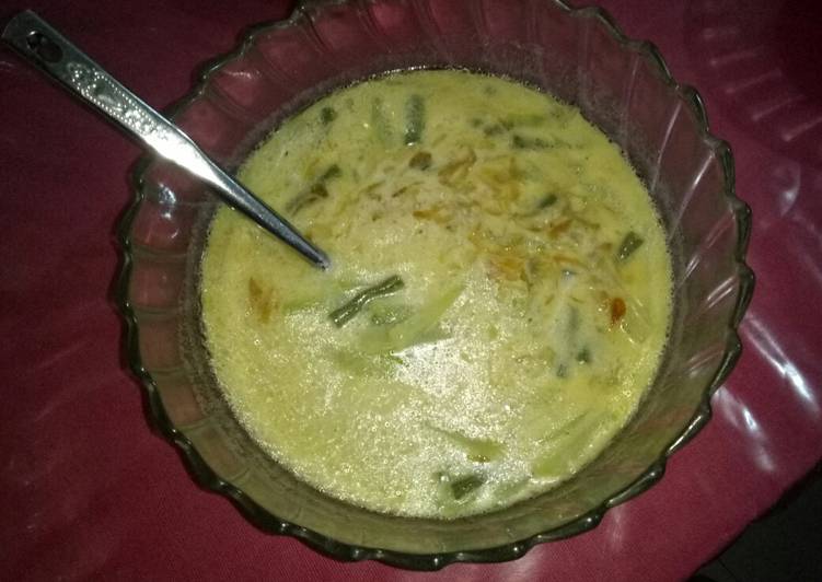 Resep Sayur santan (labu siam &amp; kacang panjang), Lezat