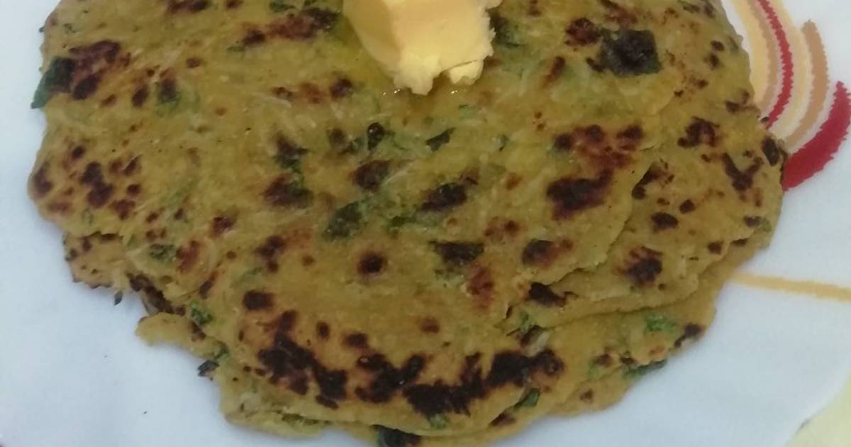 Methi Bajra Paratha Recipe by Aruna Thapar - Cookpad