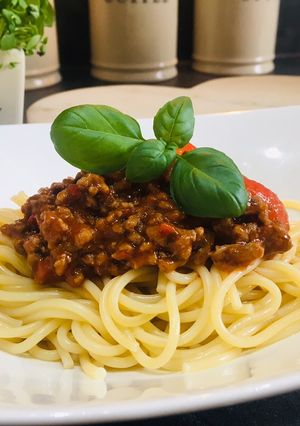 A picture of Spaghetti Bolognese.