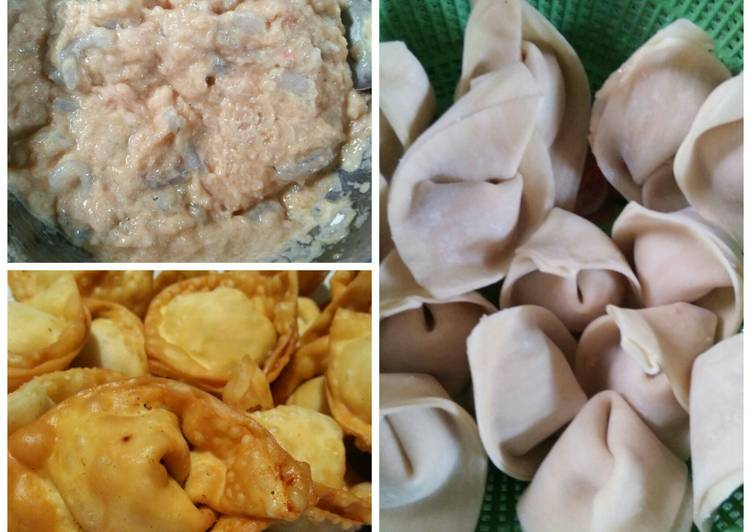 Pangsit Goreng Ayam Udang