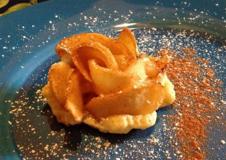 Rose di mela con pasta sfoglia