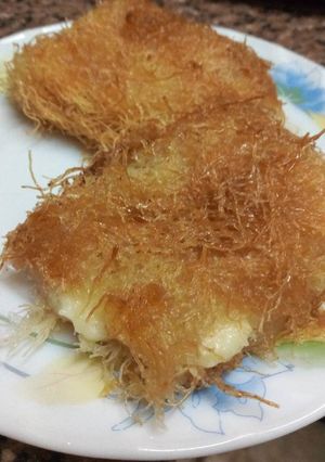 صورة لوصفة كنافه بالكاسترد